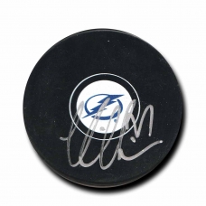 Victor Hedman signed hockey puck w/COA